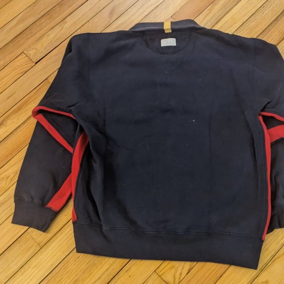 Cuffy's of Cape Cod Navy Quarter Zip Pullover Sweater Size Medium - Picture 5 of 6